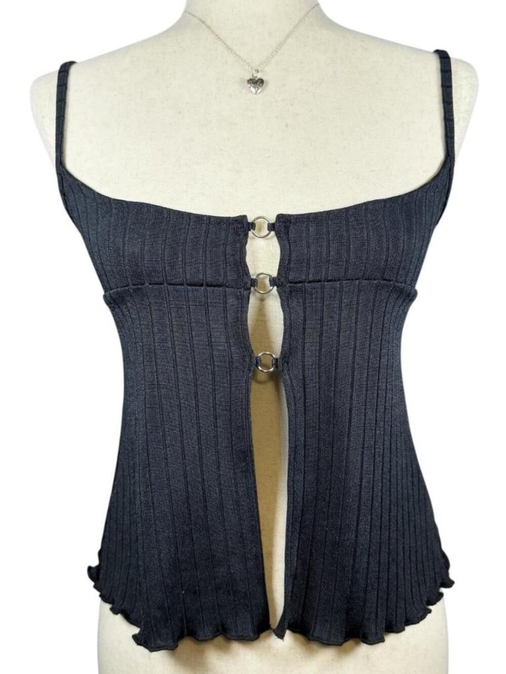 Urban Outfitters Black tank top with adjustable straps